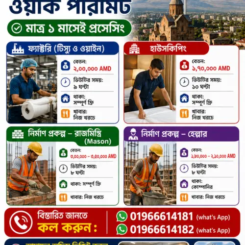 আর্মেনিয়া ওয়ার্ক ভিসা
